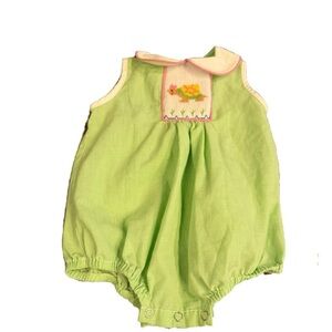 Remember Nguyen 9 month smocked turtle bubble girls